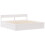 VidaXL vidaXL Bed Frame without Mattress Bed Base White 200x200 cm Solid Wood Pine 5