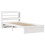 VidaXL vidaXL Bed Frame with Headboard White 75x190 cm Small Single Solid Wood Pine 3