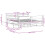 VidaXL vidaXL Bed Frame without Mattress Bed Base White 200x200 cm Solid Wood Pine 4