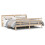 VidaXL vidaXL Bed Frame with Headboard Bed 180x200 cm Super King Solid Wood Pine 1