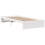 VidaXL vidaXL Bed Frame with Headboard White 75x190 cm Small Single Solid Wood Pine 5