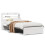 VidaXL vidaXL Bed Frame with Headboard White 75x190 cm Small Single Solid Wood Pine 2