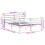 VidaXL vidaXL Bed Frame with Headboard White 150x200 cm King Size Solid Wood Pine 4