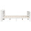 VidaXL vidaXL Bed Frame with Headboard White 150x200 cm King Size Solid Wood Pine 7
