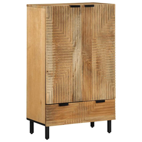 VidaXL vidaXL Highboard Brown 60x33x100 cm Solid Wood Mango side cabinet