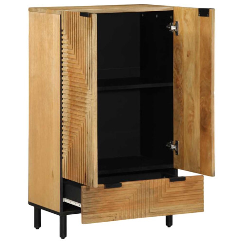 VidaXL vidaXL Highboard Brown 60x33x100 cm Solid Wood Mango side cabinet 1