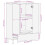 VidaXL vidaXL Highboard Brown 60x33x100 cm Solid Wood Mango side cabinet 4