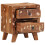 VidaXL vidaXL Bedside Cabinet 2 pcs 40x32x46 cm Solid Wood Reclaimed bedside table 5