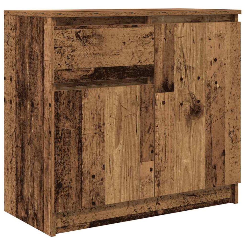 Vidaxl Sideboard With Drawer Old Wood 71X35x65 Cm Engineered Wood