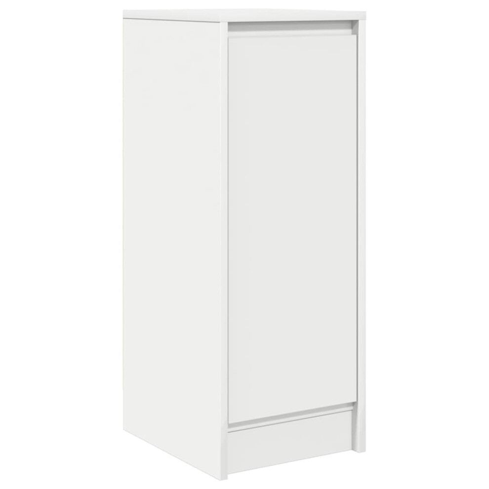 Vidaxl Sideboard 29.5X34x76 Cm Engineered Wood Storage Cabinet White