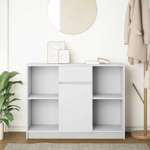 VidaXL vidaXL Sideboard with Drawer White 101x35x76 cm Engineered Wood 2