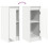 VidaXL vidaXL Sideboard White 29.5x34x76 cm Engineered Wood storage cabinet 9