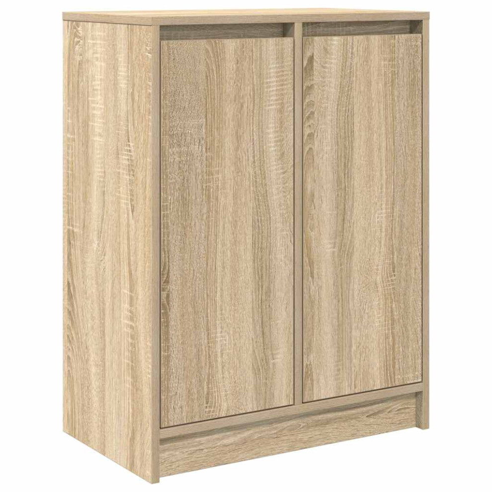 Vidaxl Sideboard Sonoma Oak 57X34x76 Cm Engineered Wood Storage Cabinet