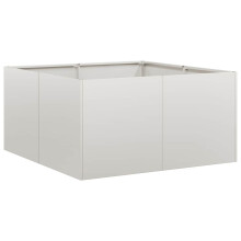 vidaXL Pflanzkübel 80x80x40 cm Edelstahl