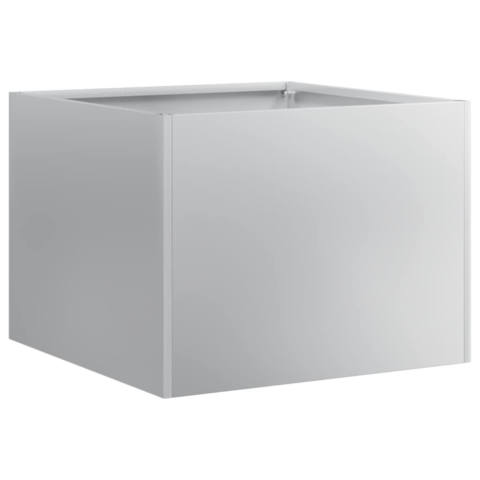 Vidaxl Planter 40X40x30 Cm Galvanised Steel Plant Pot Plant Stand Raise Bed