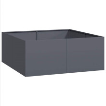 vidaXL Pflanzgefäß Anthrazit 100x100x40 cm Stahl