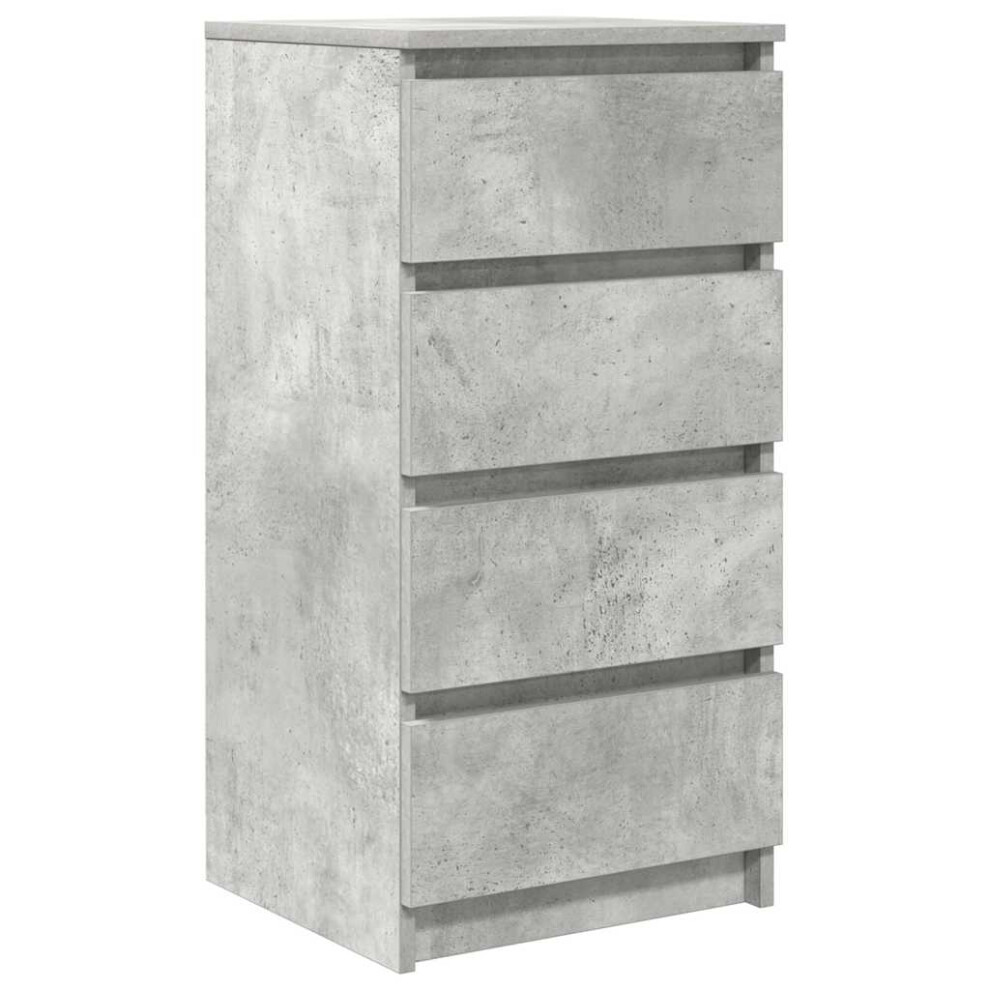 Vidaxl Sideboard Concrete Grey 37.5X35x76 Cm Engineered Wood Storage Cabinet