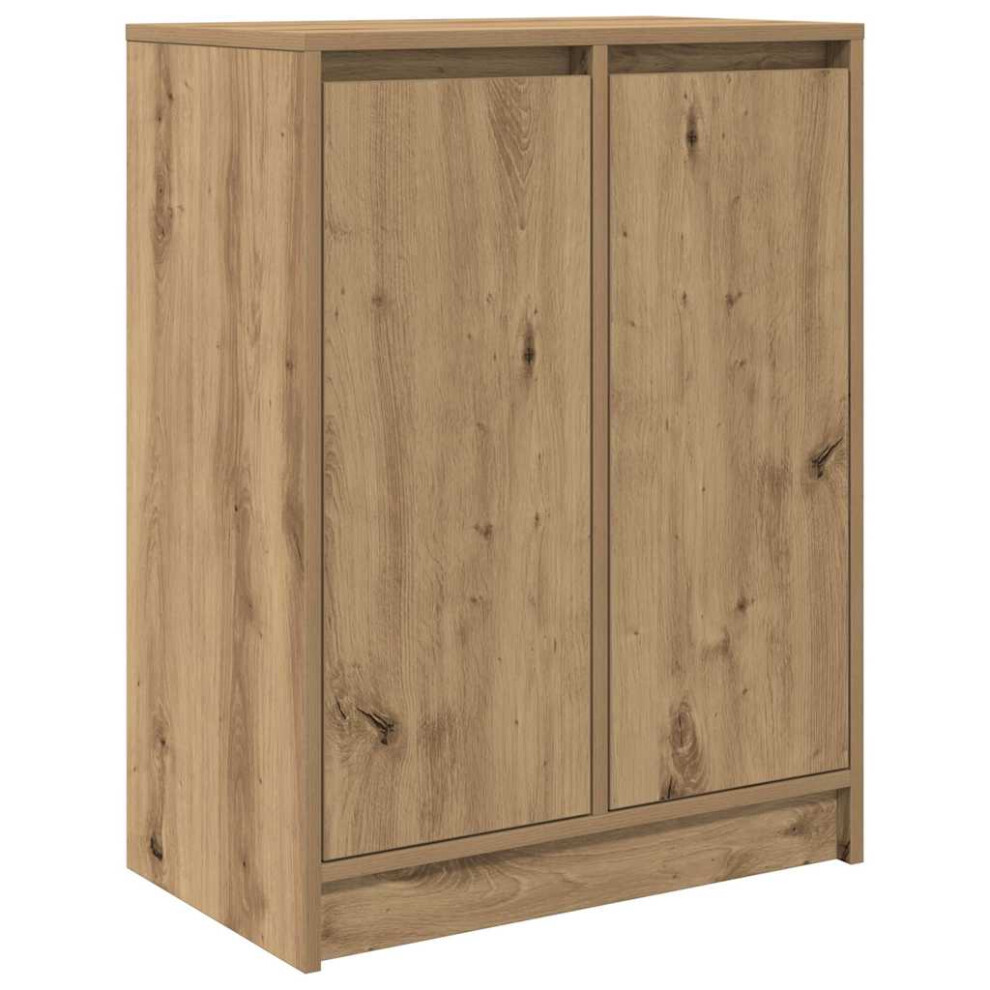 vidaXL Sideboard Artisan Oak 57x34x76 Cm Engineered Wood Storage Cabinet