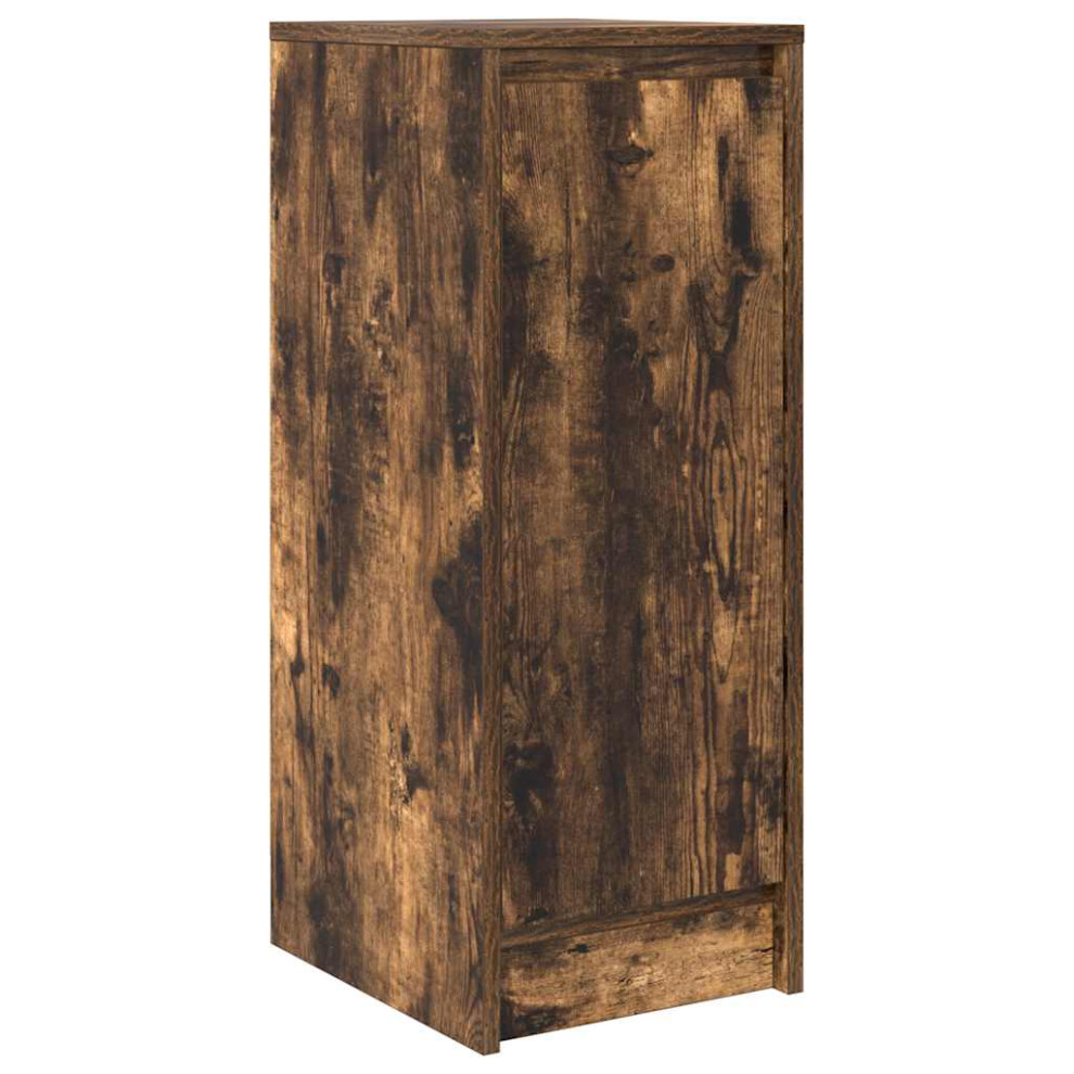 Vidaxl Sideboard Smoked Oak 29.5X34x76 Cm Engineered Wood Storage Cabinet