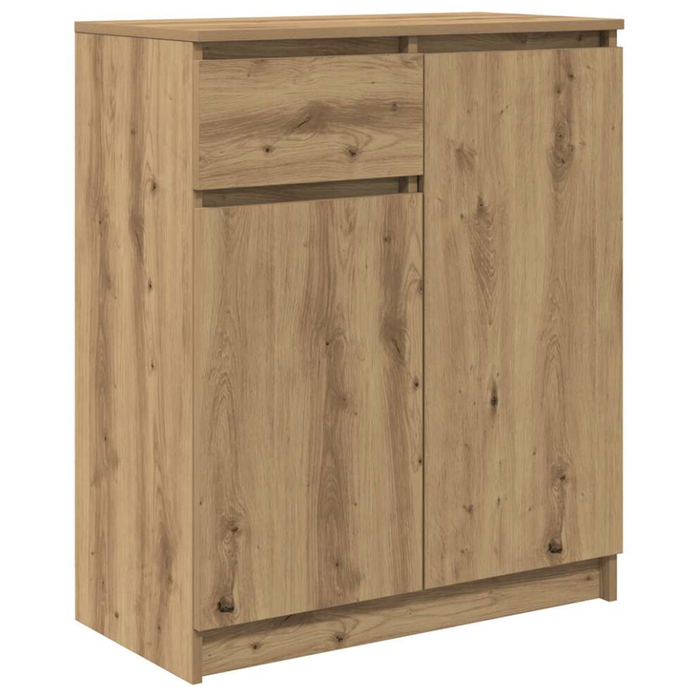 Vidaxl Sideboard With Drawer Artisan Oak 71X35x84 Cm Engineered Wood