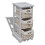 VidaXL vidaXL Wooden Storage Rack 3 Weaving Baskets White Drawer Cabint Shelving Unit 5
