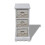 VidaXL vidaXL Wooden Storage Rack 3 Weaving Baskets White Drawer Cabint Shelving Unit 2