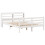 VidaXL vidaXL Bed Frame with Headboard Bed White 135x190 cm Double Solid Wood Pine 3