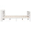 VidaXL vidaXL Bed Frame with Headboard Bed White 135x190 cm Double Solid Wood Pine 7