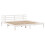 VidaXL vidaXL Bed Frame with Headboard White 180x200 cm Super King Solid Wood Pine 5