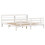 VidaXL vidaXL Bed Frame with Headboard White 180x200 cm Super King Solid Wood Pine 3