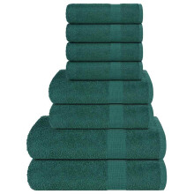 vidaXL 8 Piece Towel Set Apple Green 360 gsm 100% Cotton towel bath towel set