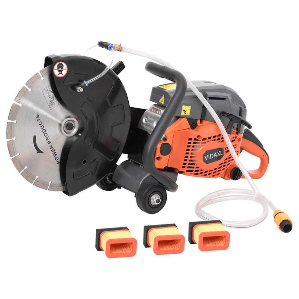 vidaXL Gasoline Concrete Saw 58 cc Hardware Tool Outdoor Terrace Power Saw