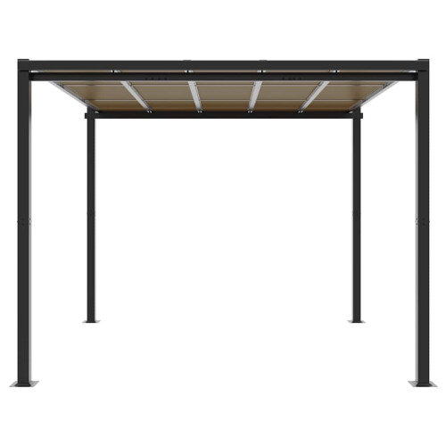 VidaXL vidaXL Gartenpavillon Anthrazit 3x3 m Aluminium 2