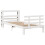 VidaXL vidaXL Bed Frame with Headboard White 75x190 cm Small Single Solid Wood Pine 3