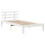 VidaXL vidaXL Bed Frame with Headboard White 75x190 cm Small Single Solid Wood Pine 5