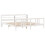 VidaXL vidaXL Bed Frame with Headboard Bed Base White 200x200 cm Solid Wood Pine 3