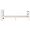 VidaXL vidaXL Bed Frame with Headboard Bed Base White 100x200 cm Solid Wood Pine 7