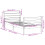 VidaXL vidaXL Bed Frame with Headboard Bed Base White 100x200 cm Solid Wood Pine 10