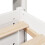 VidaXL vidaXL Bed Frame with Headboard Bed White 135x190 cm Double Solid Wood Pine 9