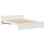 VidaXL vidaXL Bed Frame with Headboard Bed White 135x190 cm Double Solid Wood Pine 5