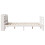 VidaXL vidaXL Bed Frame with Headboard White 150x200 cm King Size Solid Wood Pine 7