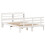 VidaXL vidaXL Bed Frame with Headboard White 150x200 cm King Size Solid Wood Pine 3