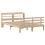 VidaXL vidaXL Bed Frame with Headboard Bed Base 150x200 cm King Size Solid Wood Pine 3