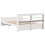 VidaXL vidaXL Bed Frame with Headboard White 150x200 cm King Size Solid Wood Pine 8