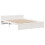 VidaXL vidaXL Bed Frame with Headboard White 150x200 cm King Size Solid Wood Pine 5