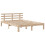 VidaXL vidaXL Bed Frame with Headboard Bed Base 150x200 cm King Size Solid Wood Pine 5