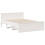 VidaXL vidaXL Bed Frame without Mattress&Headboard White King Size Solid Wood Pine 7