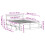 VidaXL vidaXL Bed Frame without Mattress&Headboard White King Size Solid Wood Pine 4