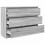 VidaXL vidaXL Sideboard Grey Sonoma 100x35x76 cm Engineered Wood storage cabinet 5