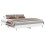 VidaXL vidaXL Bed Frame No Mattress White 200x200 cm Engineered Wood 1